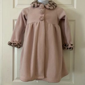 Girls pink trench